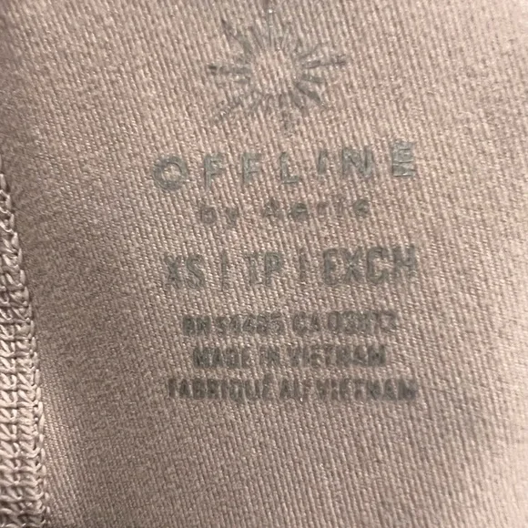 Aerie Iridescent Blush Pink Leggings Metallic - Picture 2 of 2